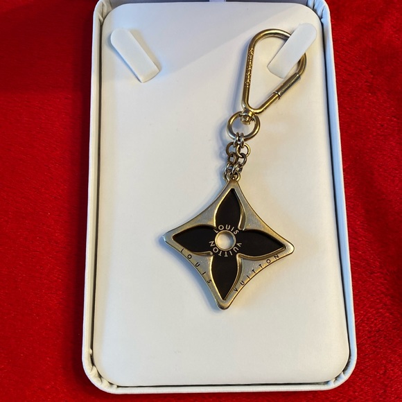 Authentic Louis Vuitton bag charm Porte Cles puzzle key chain Black Gold - Picture 3 of 10